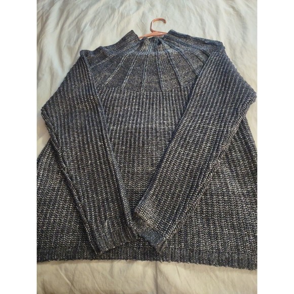 89th + Madison Sweater Size L Gray High Neck - Picture 8 of 9